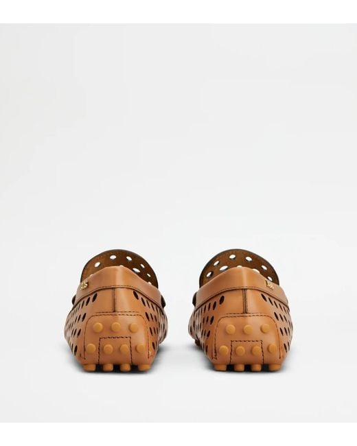 Tod's Brown Gommino Loafers