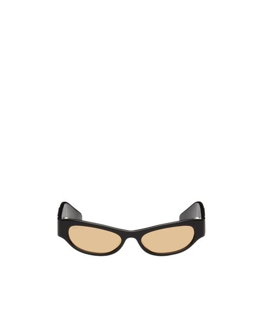 Gucci White Eyewear Cat Eye Frame Sunglasses