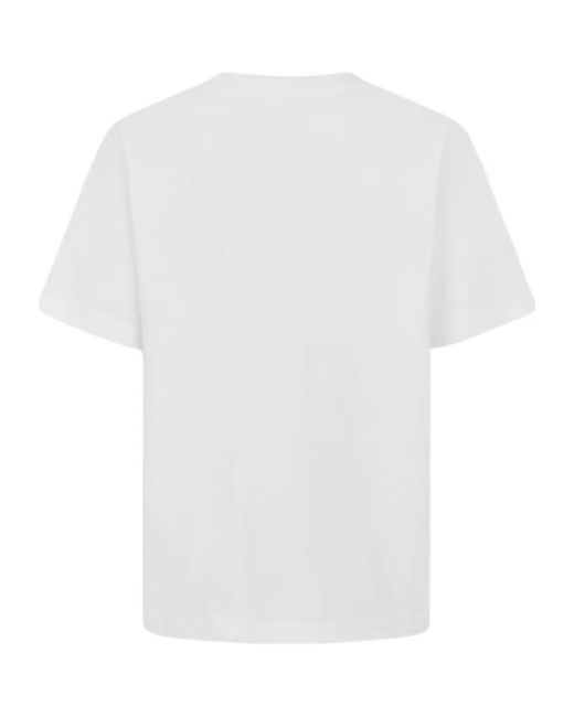 Casablanca White Logo Crew Neck T-Shirt for men