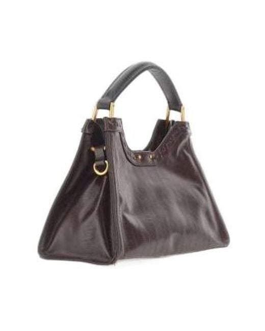 Gianni Chiarini Brown Aurora Top Handle Shoulder Bag