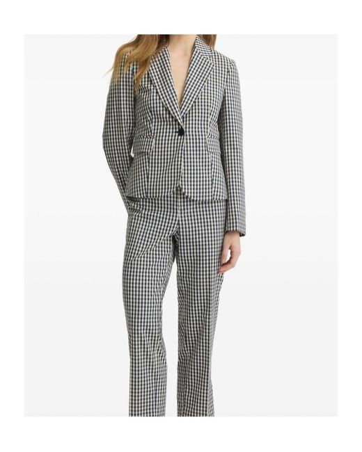 Liu Jo Blue Single Breasted Blazer