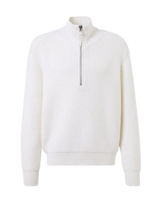 Tom Ford White Half-Zip Sweater for men