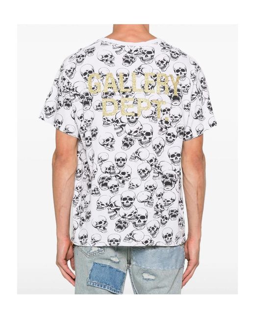 GALLERY DEPT. White Skull-Print T-Shirt for men