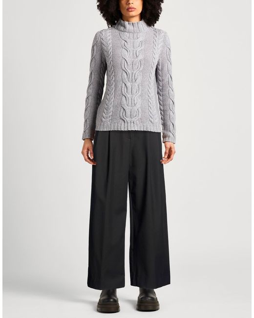 Ganni Black Solid Color Loose Trousers