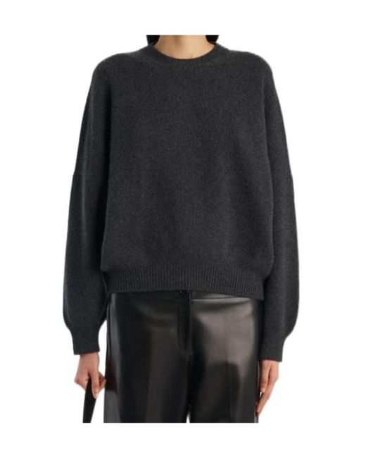 Khaite Black Margaux Crewneck Jumper