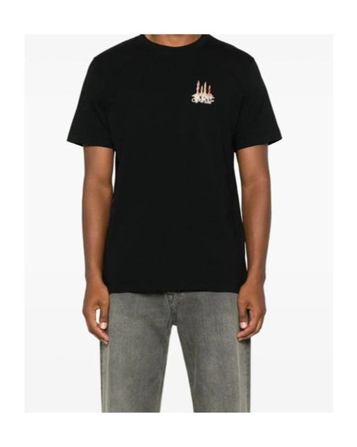 Off-White c/o Virgil Abloh Black Graphic-Print Logo T-Shirt for men