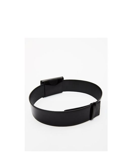 Alexander Wang Black Glossy Card Holder Belt