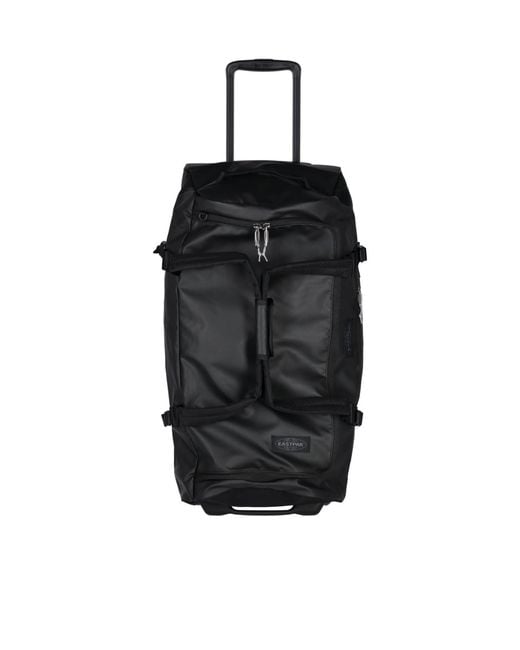 Eastpak Black Duffle Pack Wheel Tarp Luggage for men