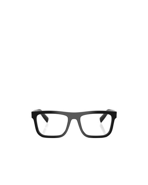 Prada White Eyewear Rectangle Frame Glasses for men