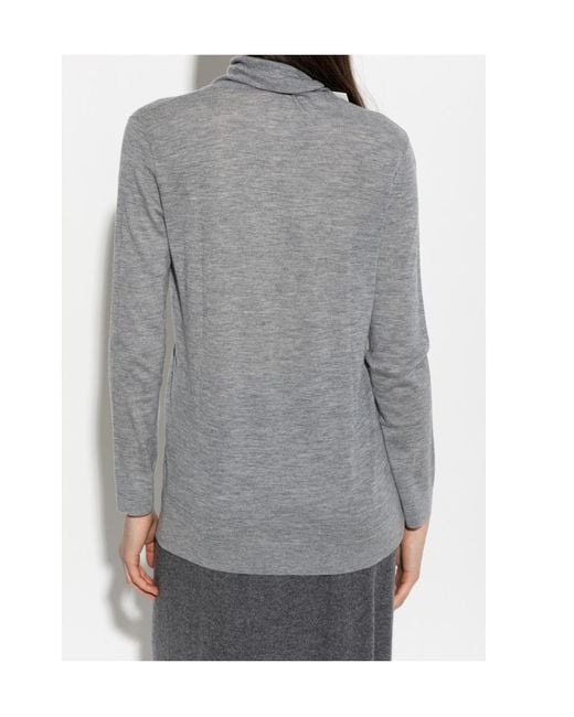 Lisa Yang Gray Danette Turtleneck Knitted Jumper