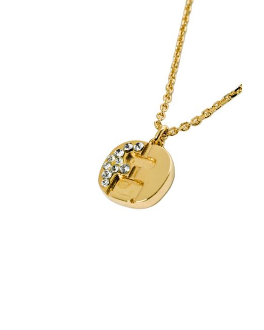 Ferragamo Metallic Pendant Necklace