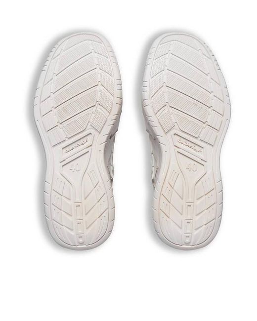 Balenciaga White Hamptons Platform Sneaker