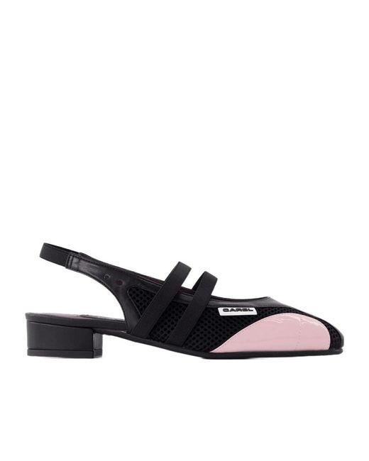 CAREL PARIS Multicolor Peachy Slingback Mesh Pumps