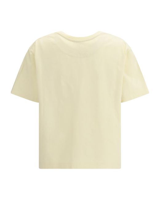 McQueen Natural Logo Printed Crewneck T-Shirt