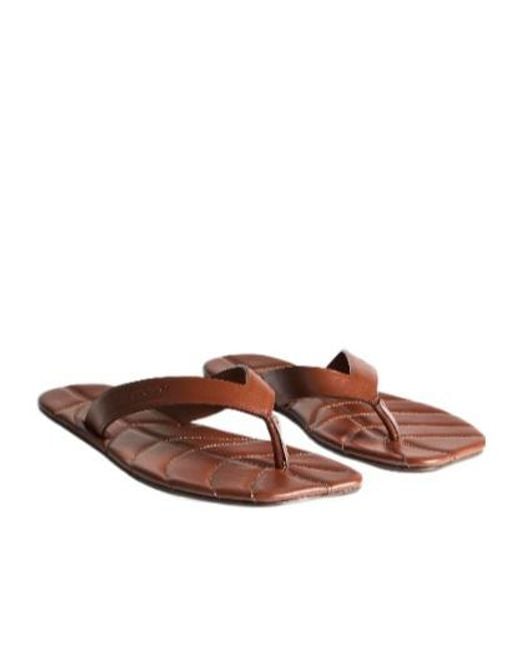 J.W. Anderson Brown Jw Anderson Leaf Slides for men