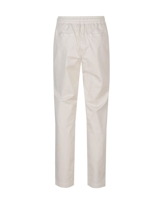 Eleventy White Drawstring Casual Pants