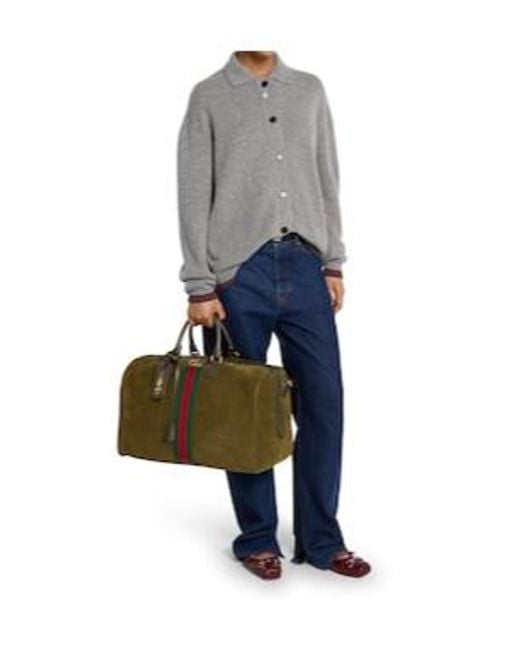 Gucci Green Savoy Medium Duffle Bag