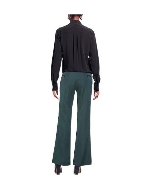 MM6 by Maison Margiela Blue Minimalist Solid Trousers