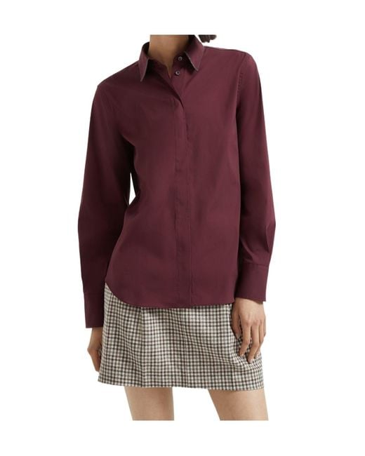 Brunello Cucinelli Purple Long-Sleeve Shirt