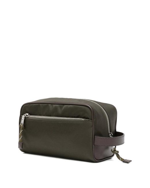 Prada Green Zipper Clutch for men