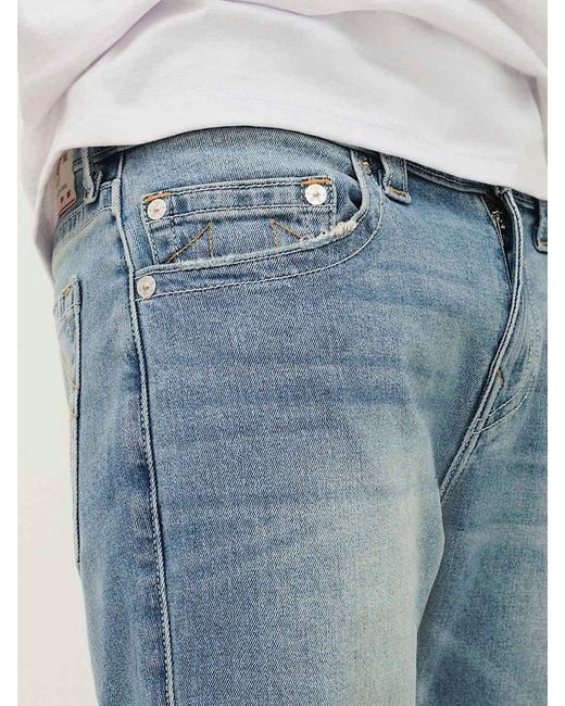 True Religion Blue Belt-Loop Jeans for men