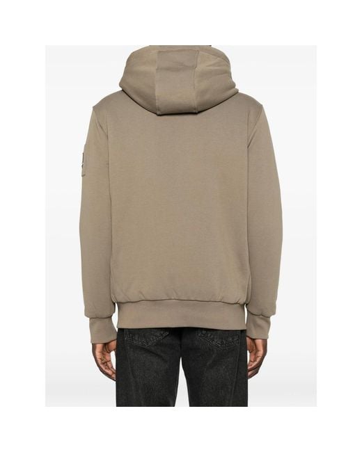 Moose Knuckles Gray Classic Bunny Zip Hoodie for men