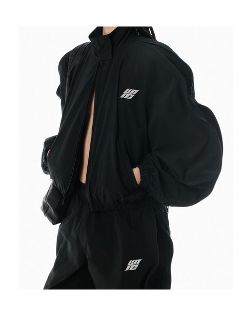 Alexander Wang Black T By Oversized Track Jacket