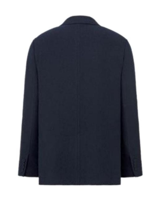 Dior Blue Homme Classic Single-Breasted Blazer for men