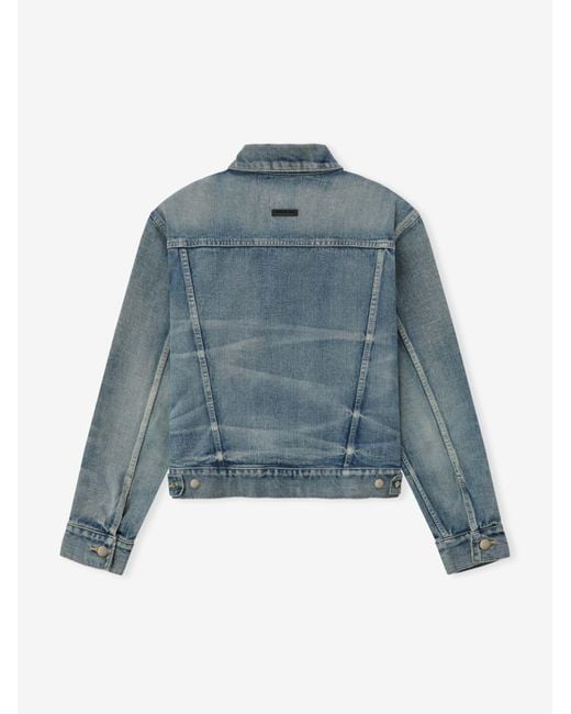 Fear Of God Blue Japanese Selvedge Classic Trucker Jacket for men
