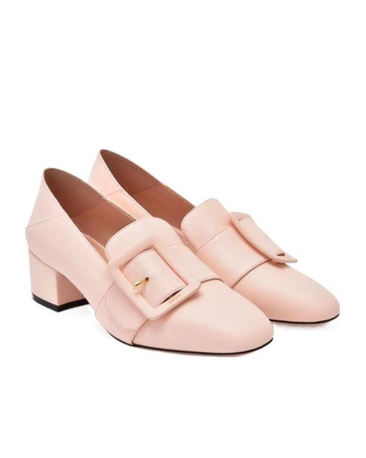 Bally Pink Buckle High Heels