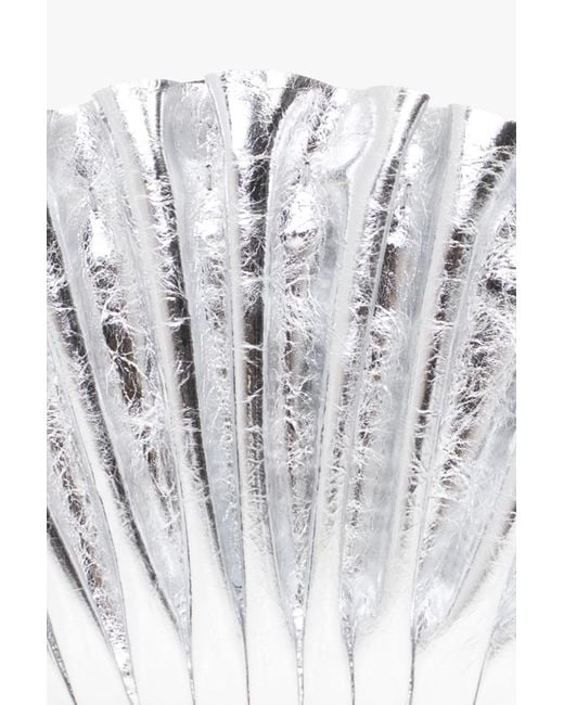 Cult Gaia White Nala Mini Clutch Bag