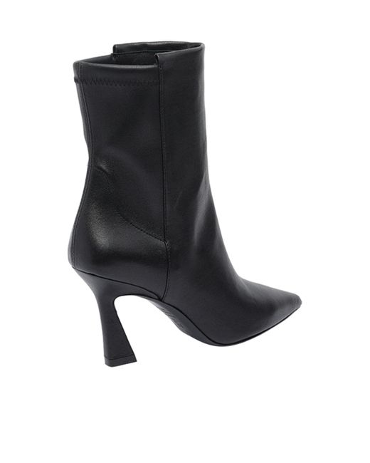 Stuart Weitzman Black Pointed Ankle Boots