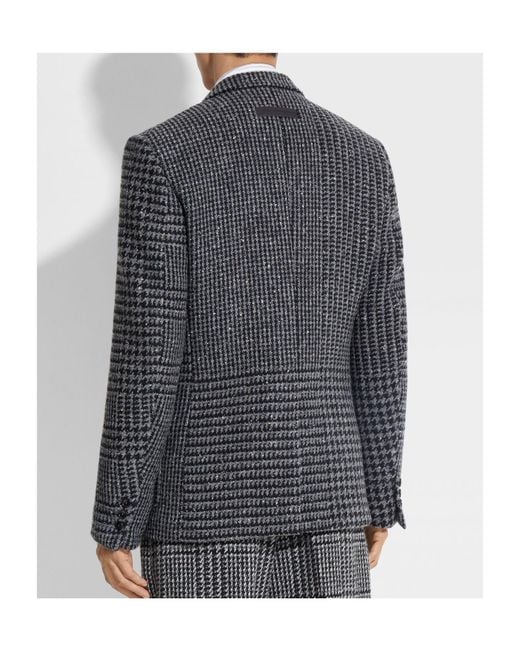 Zegna Blue And Wool And Cashmere Jacket for men