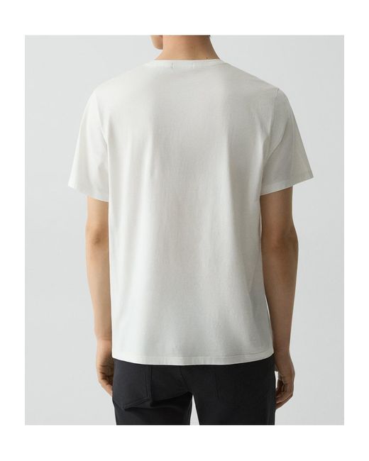 Theory White Precise T-Shirt for men