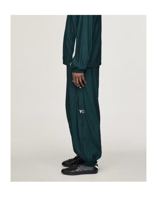 Y-3 Green Drawstring Track Pants for men