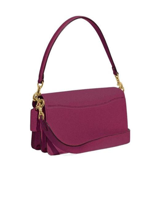 COACH Purple Adjustable Shoulder Strap Single Shoulder Bag