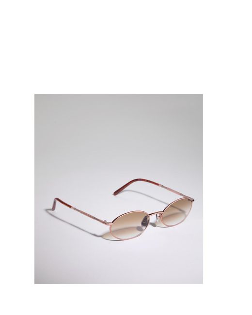 Brunello Cucinelli Gray Oval Frame Sunglasses for men