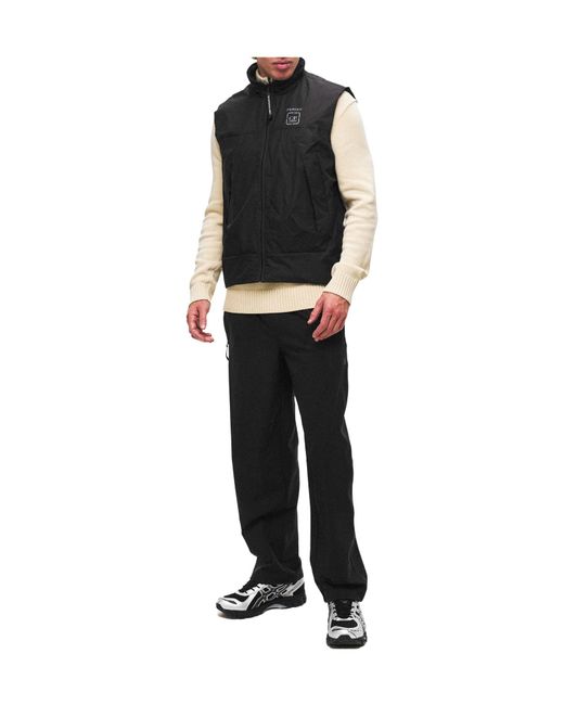 C P Company Black Waterproof Functional Vest for men