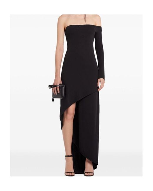 Courreges Black Elegant Long Dress