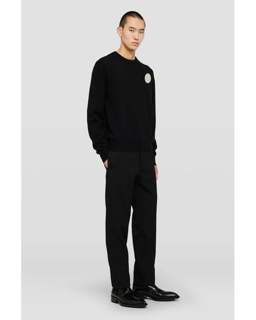 Jil Sander Black Mid-Waisted Tailored Trousers for men