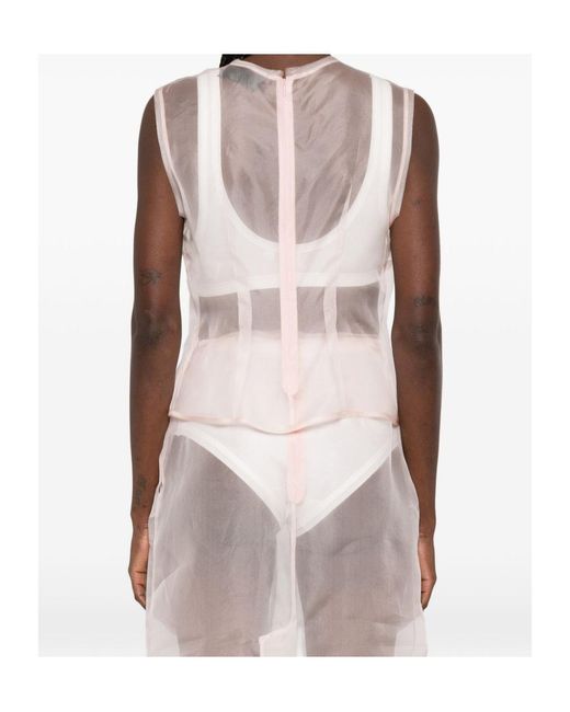 Simone Rocha White Sleeveless Top