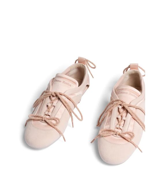Simone Rocha Pink Cut-Out Sneakers