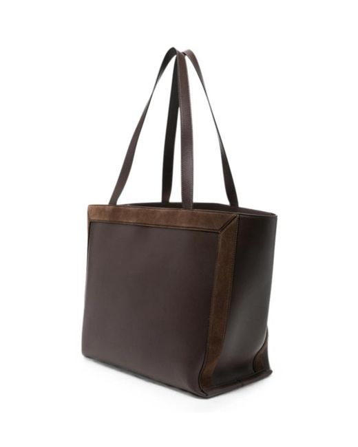 Wandler Brown Double-Handle Handbag