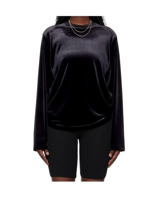 Fear Of God Black Velour Classic Long Sleeve Tee