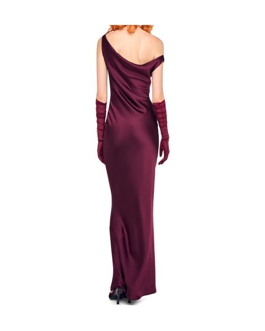 blue dress for baby girl ONE SHOULDER BIAS GOWN  Black  Norma Kamali