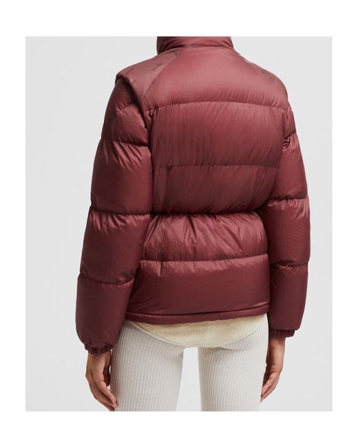 Moncler Red Verone Logo Patch Reversible Jacket
