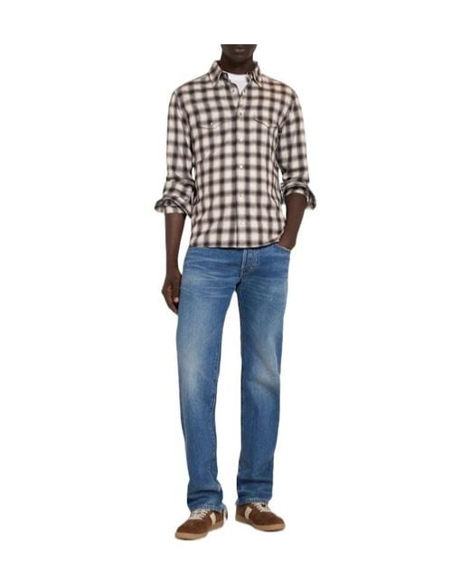 Tom Ford Multicolor Checked Blend Western Shirt for men