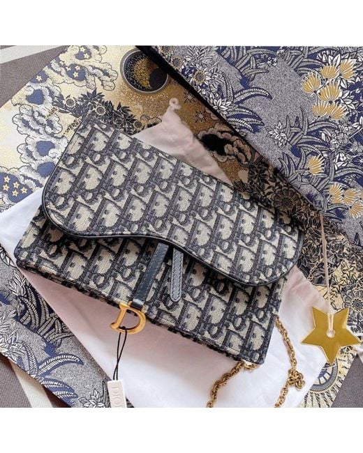Dior Black Saddle Pouch