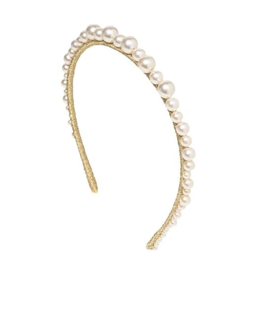 Jennifer Behr White Belladonna Headband