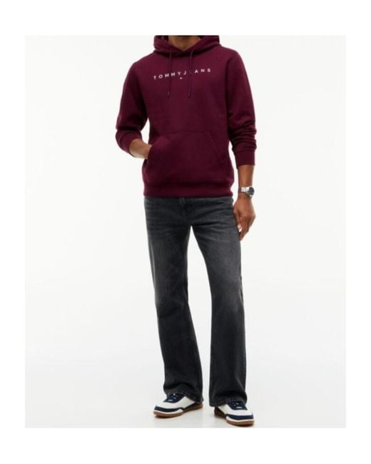 Tommy Hilfiger Purple Regular Logo Hoody for men